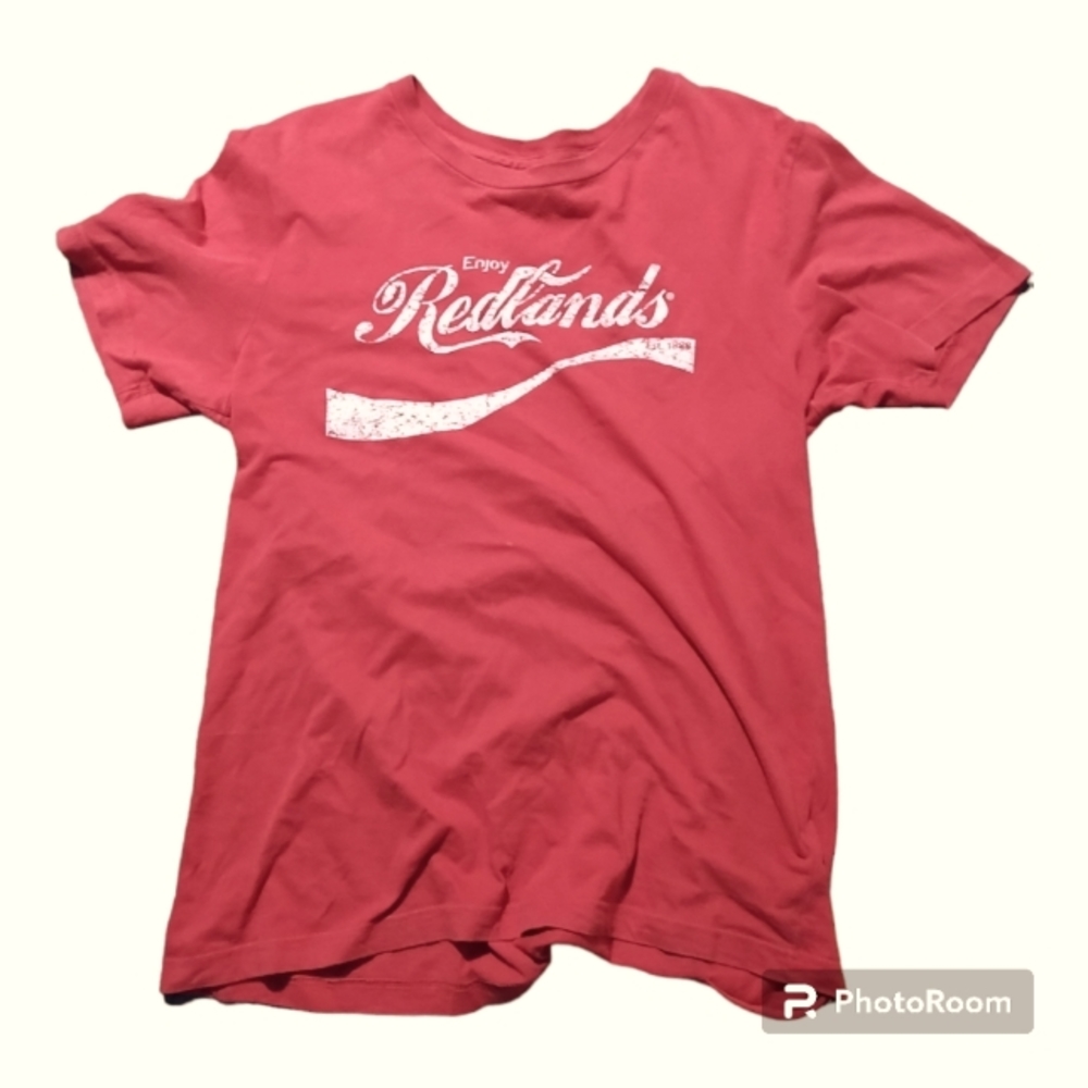 "Enjoy Redlands" Coca-Cola classic logo teeshirt